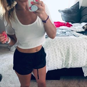 Simple White Crop Tee